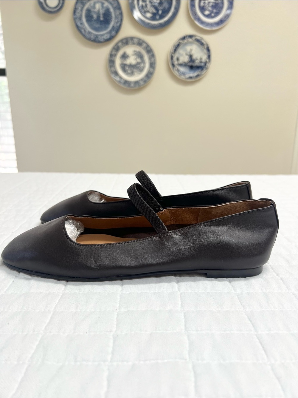 Madewell The Greta Mary Jane Flat in Coffee Bean Brown Size 7 - Picture 6 of 10